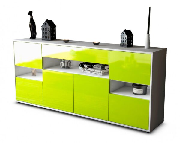 Sideboard Ginevra, Grün (180x79x35cm)
