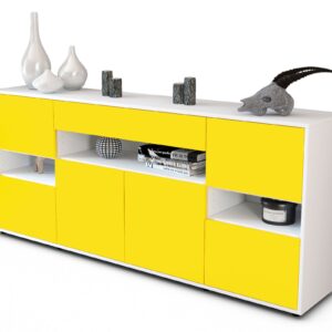 Sideboard Ginevra, Gelb (180x79x35cm)
