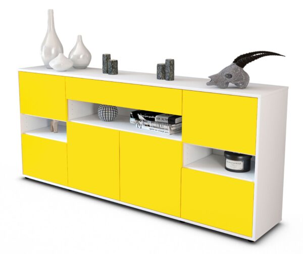 Sideboard Ginevra, Gelb (180x79x35cm)