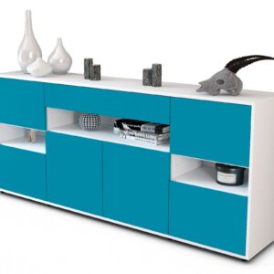 Sideboard Ginevra, Türkis (180x79x35cm)