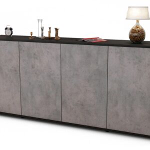 Sideboard Elana, Beton (180x79x35cm)