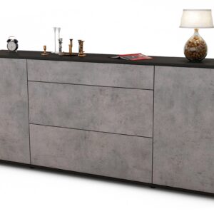 Sideboard Eleonora, Beton (180x79x35cm)