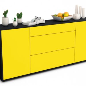 Sideboard Eleonora, Gelb (180x79x35cm)