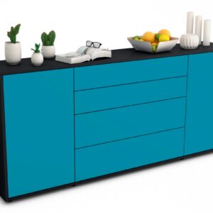 Sideboard Elettra, Türkis (180x79x35cm)