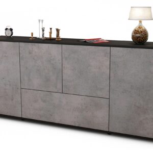 Sideboard Eli, Beton (180x79x35cm)
