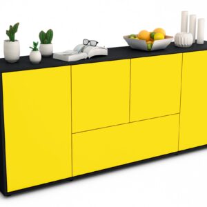 Sideboard Eli, Gelb (180x79x35cm)