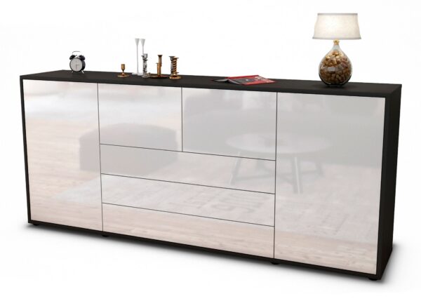 Sideboard Eliana, Weiß (180x79x35cm)