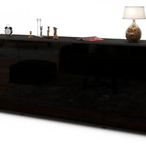 Sideboard Elisa, Schwarz (180x79x35cm)