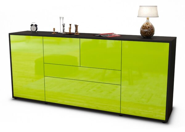 Sideboard Elisa, Grün (180x79x35cm)