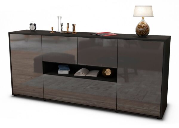 Sideboard Elisabetta, Grau (180x79x35cm)