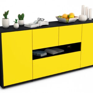 Sideboard Elisabetta, Gelb (180x79x35cm)