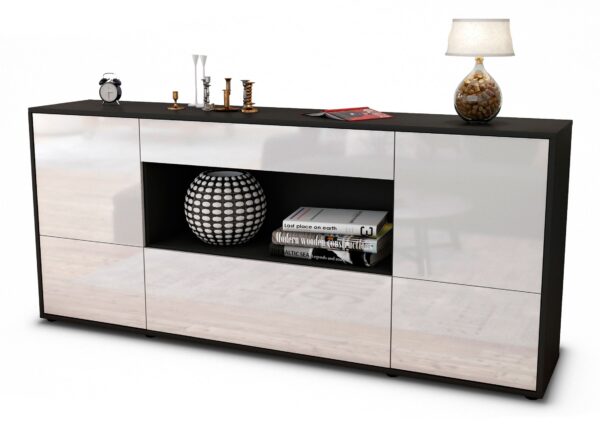 Sideboard Elodie, Weiß (180x79x35cm)