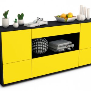 Sideboard Elodie, Gelb (180x79x35cm)