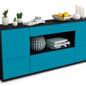 Sideboard Elodie, Türkis (180x79x35cm)