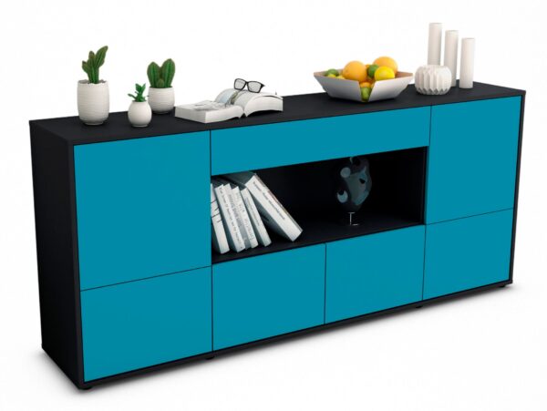 Sideboard Elsa, Türkis (180x79x35cm)