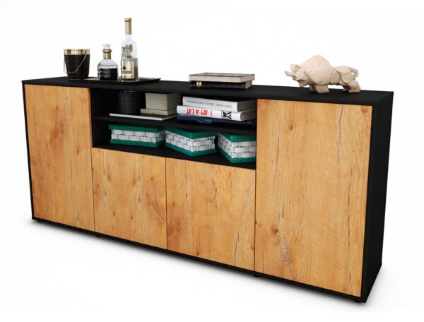 Sideboard Elsita, Eiche (180x79x35cm)