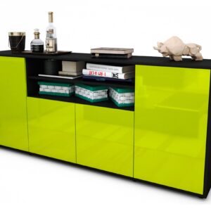 Sideboard Elsita, Grün (180x79x35cm)