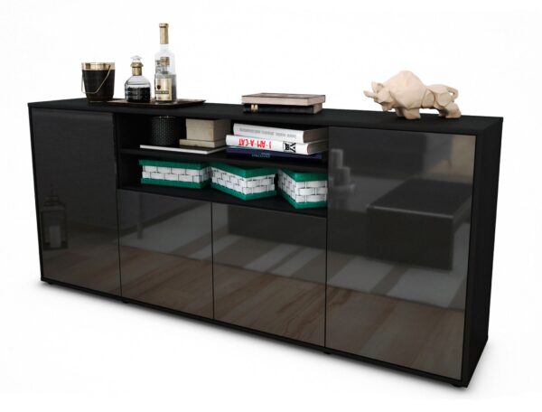 Sideboard Elsita, Grau (180x79x35cm)