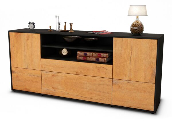 Sideboard Eluana, Eiche (180x79x35cm)
