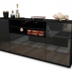 Sideboard Eluana, Grau (180x79x35cm)