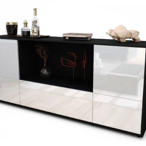 Sideboard Elvezia, Weiß (180x79x35cm)