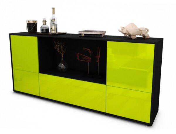 Sideboard Elvezia, Grün (180x79x35cm)