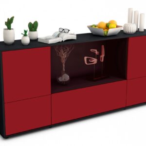 Sideboard Elvezia, Bordeaux (180x79x35cm)