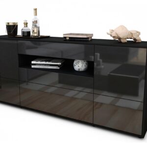 Sideboard Elvira, Grau (180x79x35cm)