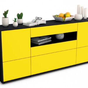 Sideboard Elvira, Gelb (180x79x35cm)