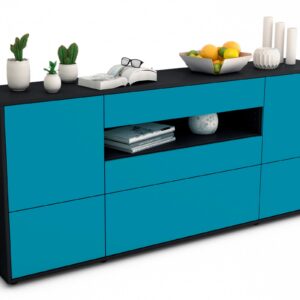 Sideboard Elvira, Türkis (180x79x35cm)