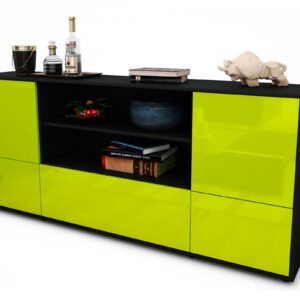 Sideboard Emanuela, Grün (180x79x35cm)