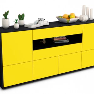 Sideboard Emely, Gelb (180x79x35cm)