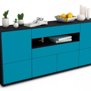 Sideboard Emely, Türkis (180x79x35cm)