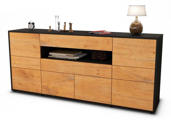 Sideboard Emerelda, Eiche (180x79x35cm)