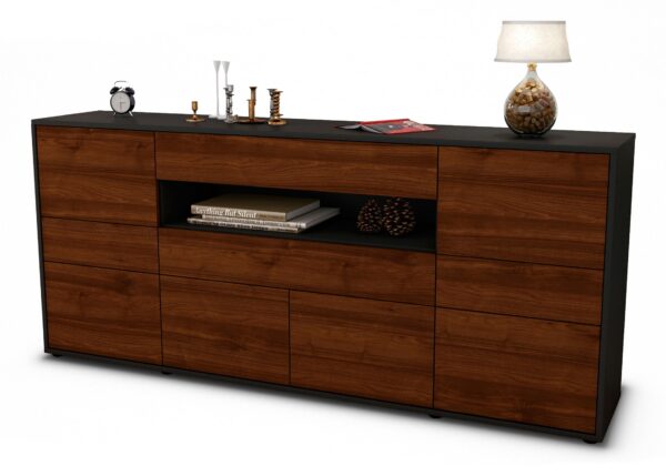Sideboard Emerelda, Walnuss (180x79x35cm)