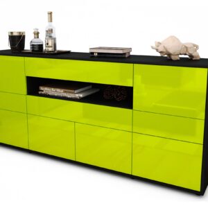 Sideboard Emerelda, Grün (180x79x35cm)