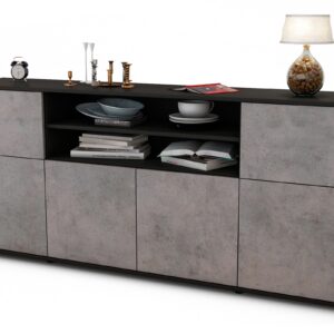 Sideboard Emilia, Beton (180x79x35cm)