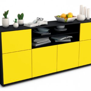 Sideboard Emilia, Gelb (180x79x35cm)