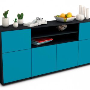 Sideboard Emilia, Türkis (180x79x35cm)