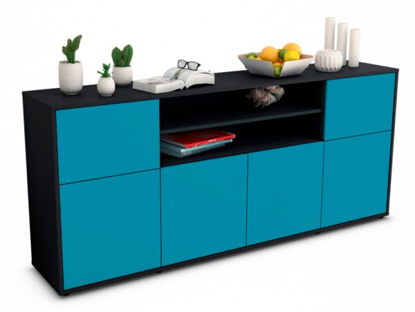 Sideboard Emilia, Türkis (180x79x35cm)