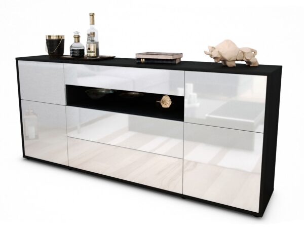 Sideboard Emma, Weiß (180x79x35cm)