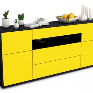 Sideboard Emma, Gelb (180x79x35cm)