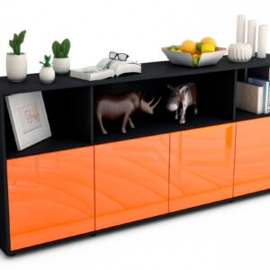 Sideboard Enrica, Orange (180x79x35cm)