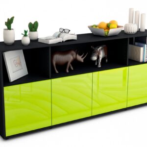 Sideboard Enrica, Grün (180x79x35cm)