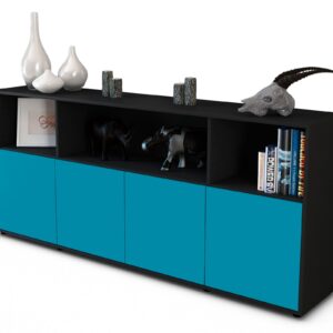 Sideboard Enrica, Türkis (180x79x35cm)