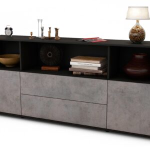 Sideboard Enza, Beton (180x79x35cm)