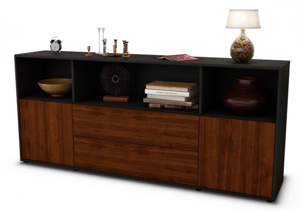 Sideboard Enza, Walnuss (180x79x35cm)
