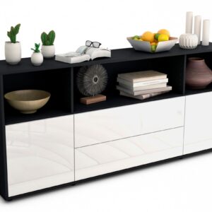Sideboard Enza, Weiß (180x79x35cm)