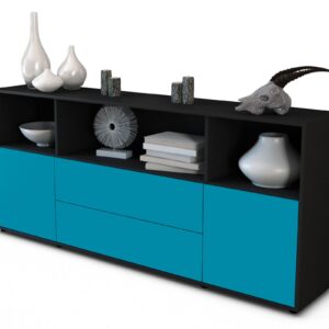 Sideboard Enza, Türkis (180x79x35cm)