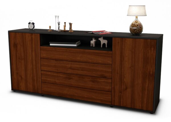 Sideboard Enzo, Walnuss (180x79x35cm)